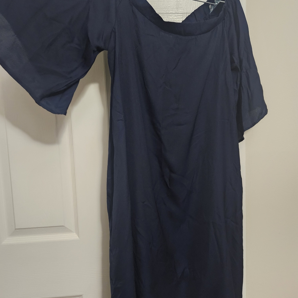 Elegant Navy Blue Women's Dress